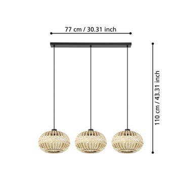 Taklampa Amsfield med 3 Lampor - 26 cm - Belysning - Lampor & belysning inomhus - Fönsterlampa