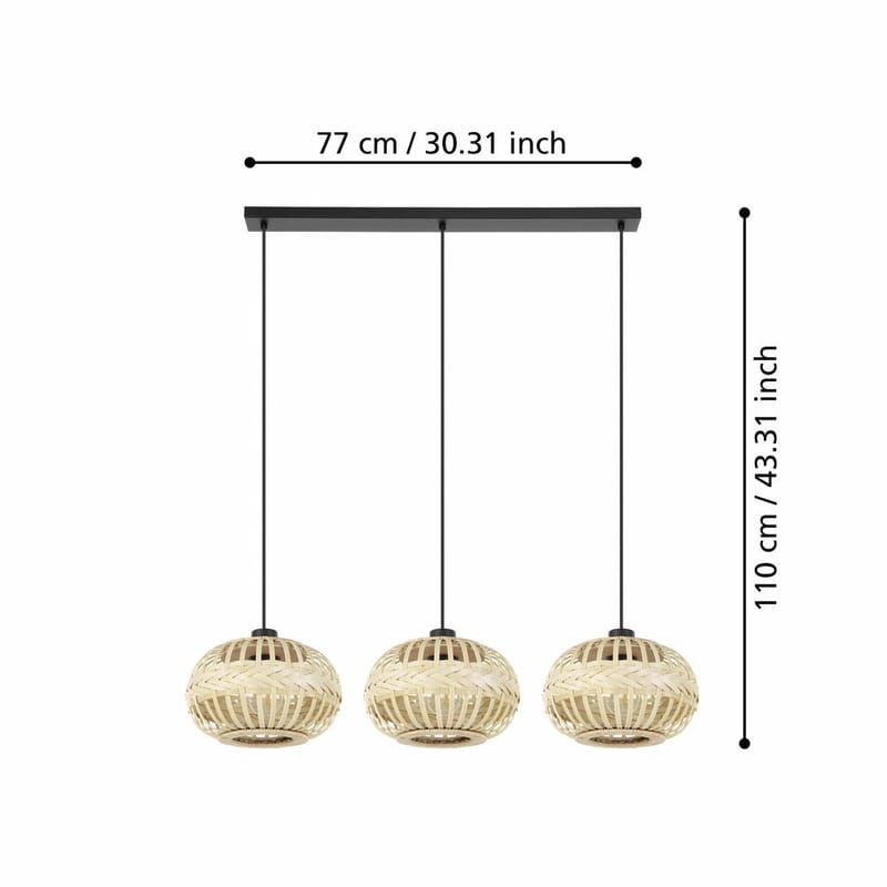 Taklampa Amsfield med 3 Lampor - 26 cm - Belysning - Lampor & belysning inomhus - Fönsterlampa