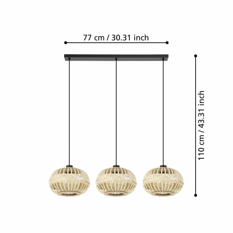 Taklampa Amsfield med 3 Lampor - 26 cm - Belysning - Lampor & belysning inomhus - Fönsterlampa