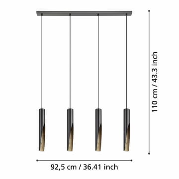 Taklampa Barbotto med 4 lampor - 6 cm - Belysning - Lampor & belysning inomhus - Fönsterlampa