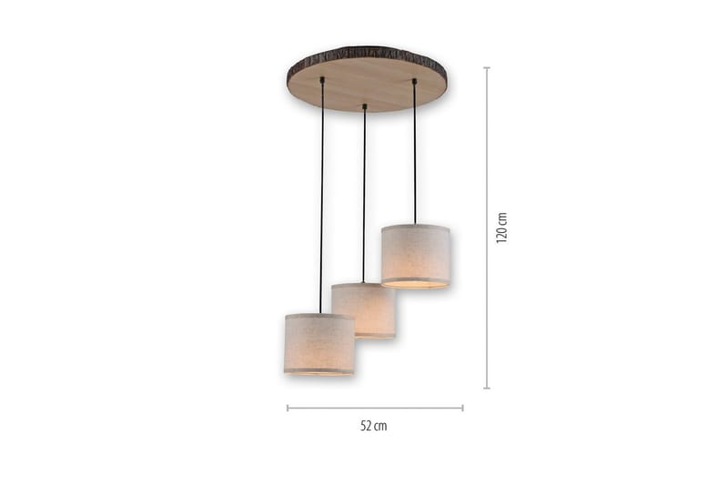 Taklampa Bark - 52x120x52 cm - Belysning - Lampor & belysning inomhus - Fönsterlampa