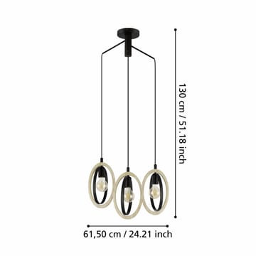 Taklampa Basildon - 61,5 cm - Belysning - Lampor & belysning inomhus - Fönsterlampa