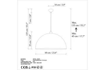 Taklampa Brena Enkelt Uttag Antik - Brun - Belysning - Lampor & belysning inomhus - Fönsterlampa