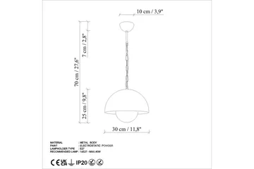 Taklampa Brena Enkelt Uttag Orange - Orange - Belysning - Lampor & belysning inomhus - Fönsterlampa