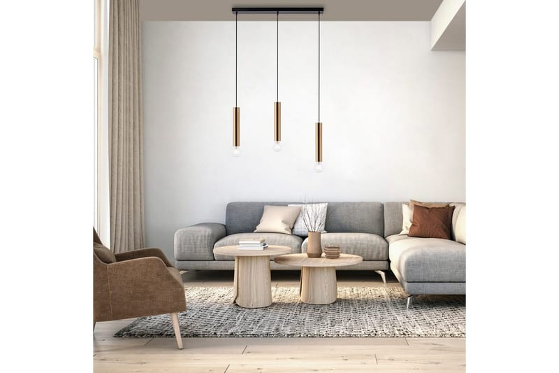 Taklampa Bruna - 6x120x65 cm, Matt mässing - Belysning - Lampor & belysning inomhus - Fönsterlampa