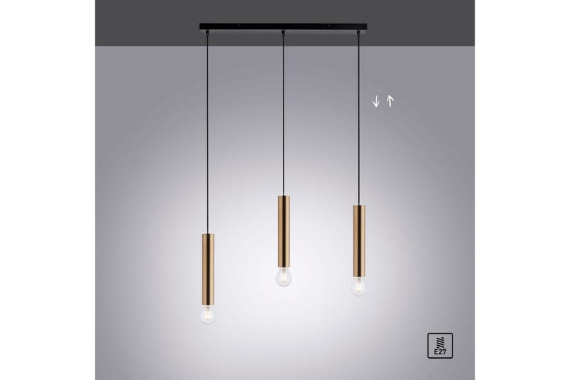 Taklampa Bruna - 6x120x65 cm, Matt mässing - Belysning - Lampor & belysning inomhus - Fönsterlampa