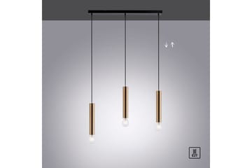 Taklampa Bruna - 6x120x65 cm, Matt mässing - Belysning - Lampor & belysning inomhus - Fönsterlampa