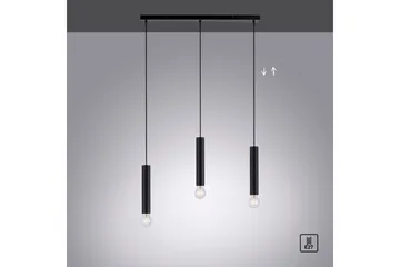 Taklampa Bruna - 6x120x65 cm, Svart - Belysning - Lampor & belysning inomhus - Fönsterlampa