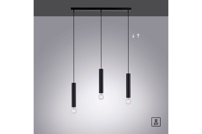 Taklampa Bruna - 6x120x65 cm, Svart - Belysning - Lampor & belysning inomhus - Fönsterlampa