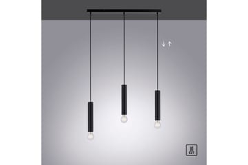 Taklampa Bruna - 6x120x65 cm, Svart - Belysning - Lampor & belysning inomhus - Fönsterlampa