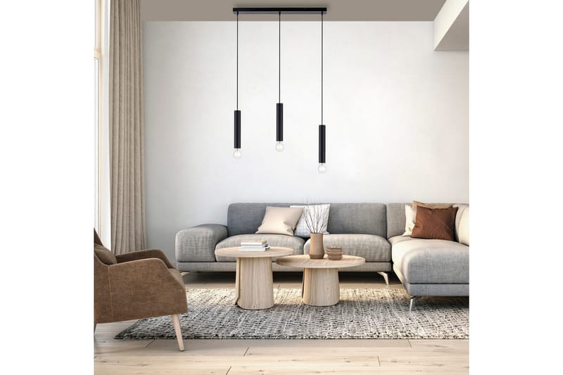 Taklampa Bruna - 6x120x65 cm, Svart - Belysning - Lampor & belysning inomhus - Fönsterlampa