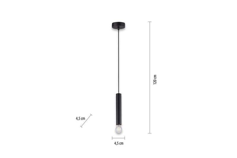 Taklampa Bruna - 9x120x9 cm, Svart - Belysning - Lampor & belysning inomhus - Fönsterlampa