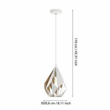 Taklampa Carlton - 20,5 cm - Belysning - Lampor & belysning inomhus - Fönsterlampa
