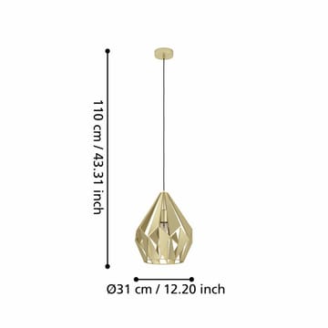 Taklampa Carlton - Guld - Belysning - Lampor & belysning inomhus - Fönsterlampa