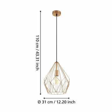 Taklampa Carlton - Koppar - Belysning - Lampor & belysning inomhus - Fönsterlampa