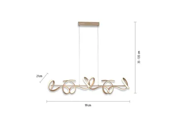 Taklampa Curls - 21x135x99 cm - Belysning - Lampor & belysning inomhus - Fönsterlampa