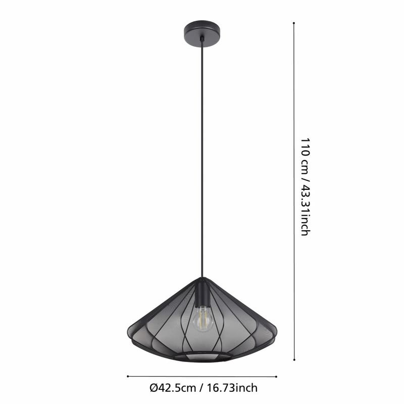 Taklampa Dolwen - Svart, 425 mm - Belysning - Lampor & belysning inomhus - Fönsterlampa