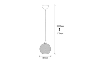 Taklampa Elra Gul / Vintage - Gul / Vintage - Belysning - Lampor & belysning inomhus - Fönsterlampa