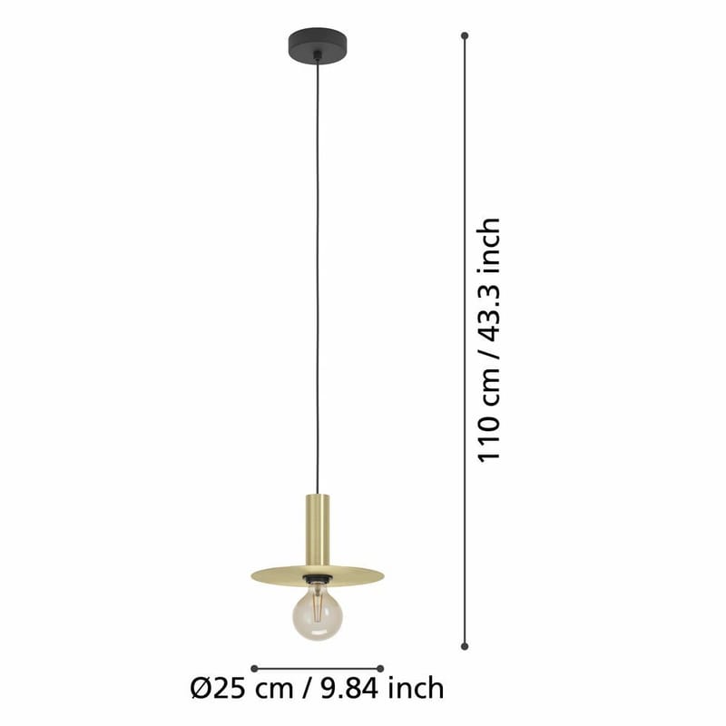 Taklampa Escandell - 25 cm - Belysning - Lampor & belysning inomhus - Fönsterlampa