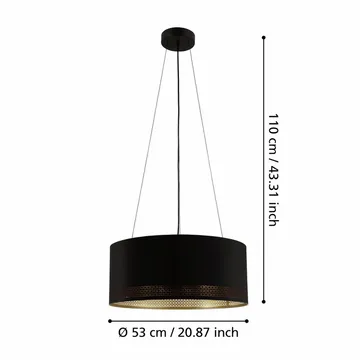 Taklampa Esteperra med 3 lampor - 53 cm - Belysning - Lampor & belysning inomhus - Fönsterlampa