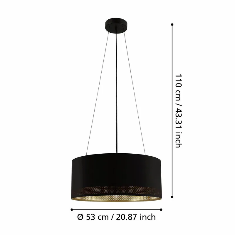 Taklampa Esteperra med 3 lampor - 53 cm - Belysning - Lampor & belysning inomhus - Fönsterlampa