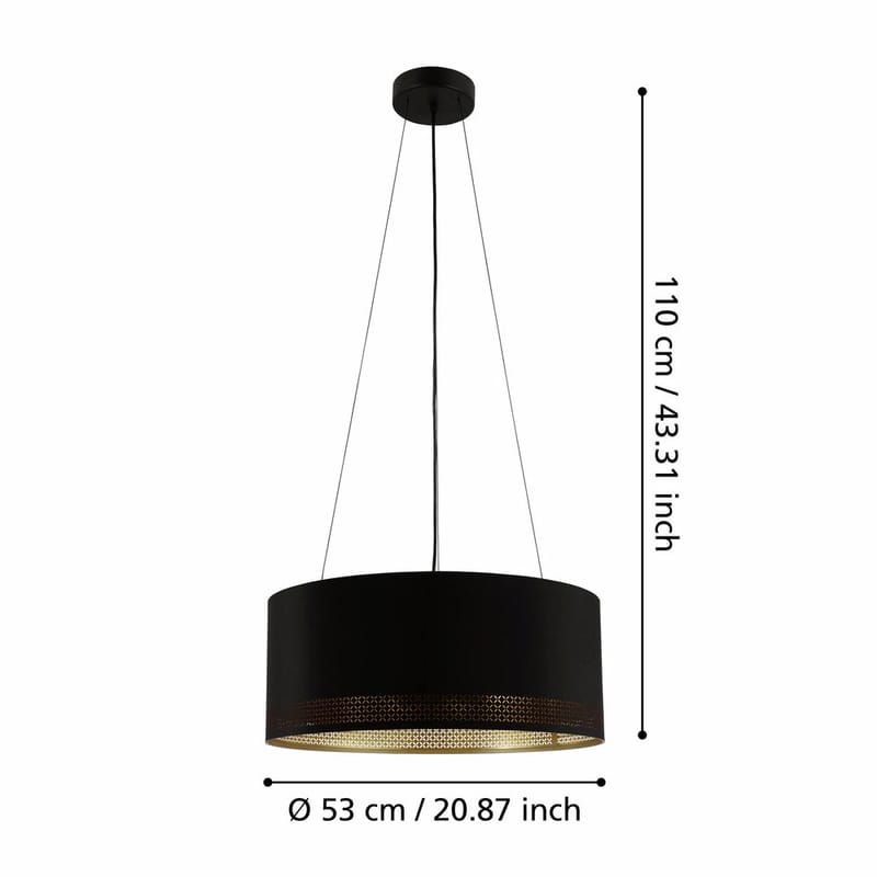 Taklampa Esteperra med 3 lampor - 53 cm - Belysning - Lampor & belysning inomhus - Fönsterlampa