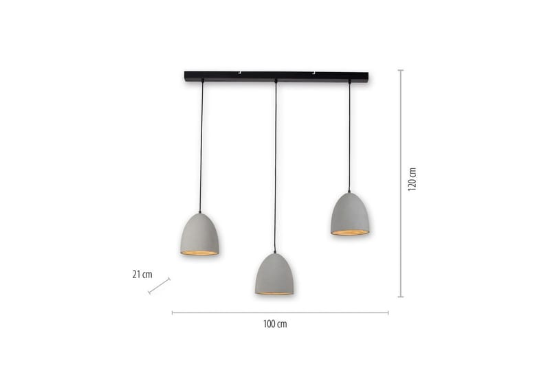 Taklampa Eton - 21x120x100 cm - Belysning - Lampor & belysning inomhus - Fönsterlampa