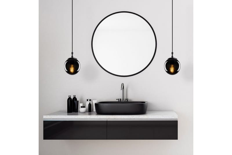 Taklampa Giuseppe Svart / Rök - Svart / Rök - Belysning - Lampor & belysning inomhus - Fönsterlampa