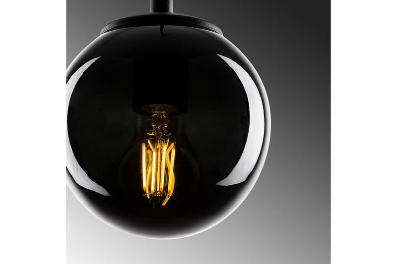 Taklampa Giuseppe Svart / Rök - Svart / Rök - Belysning - Lampor & belysning inomhus - Fönsterlampa