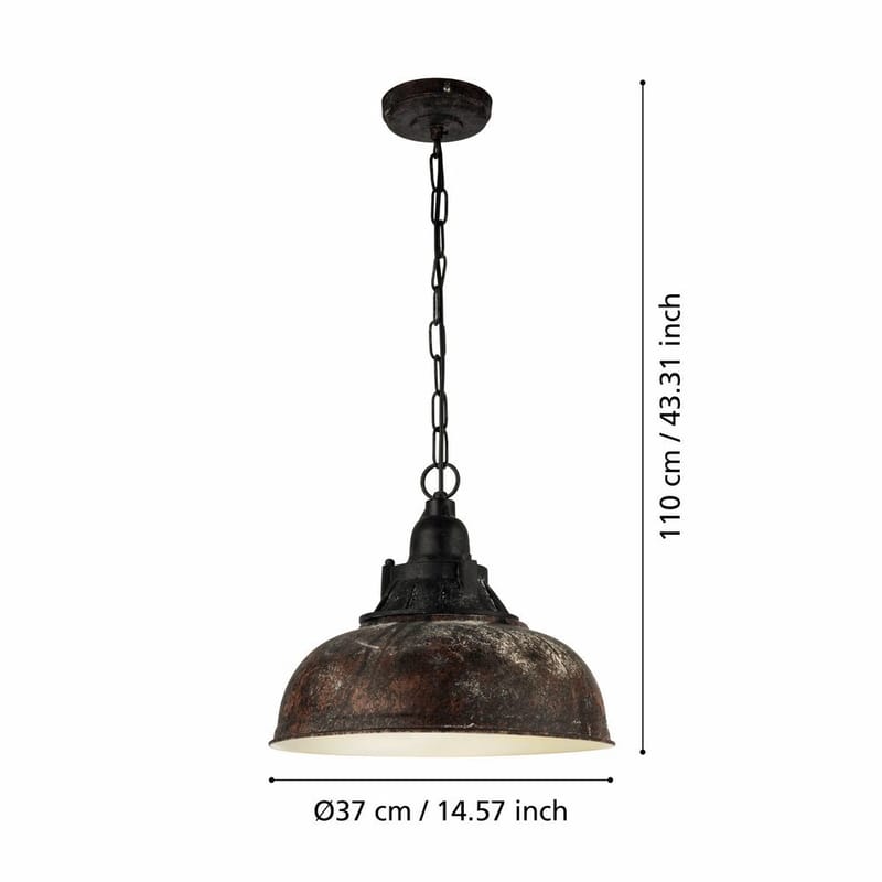 Taklampa Grantham - 37 cm - Belysning - Lampor & belysning inomhus - Fönsterlampa