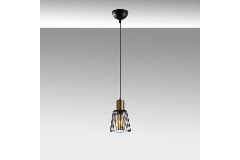 Taklampa Gullistel Svart / Antik, Svart/Multifärgad