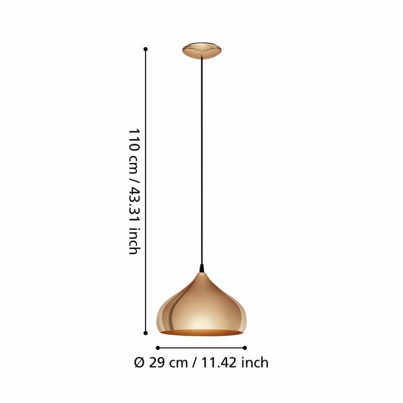 Taklampa Hapton - 29 cm - Belysning - Lampor & belysning inomhus - Fönsterlampa