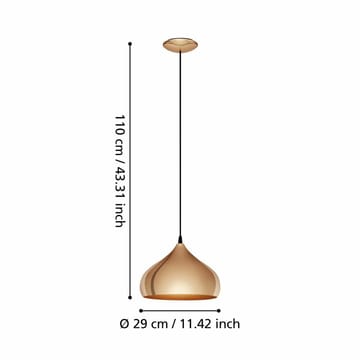 Taklampa Hapton - 29 cm - Belysning - Lampor & belysning inomhus - Fönsterlampa
