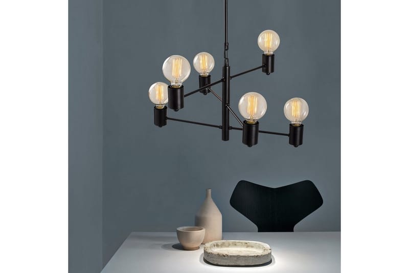 Taklampa Hexaia Upp Svart - Svart - Belysning - Lampor & belysning inomhus - Fönsterlampa