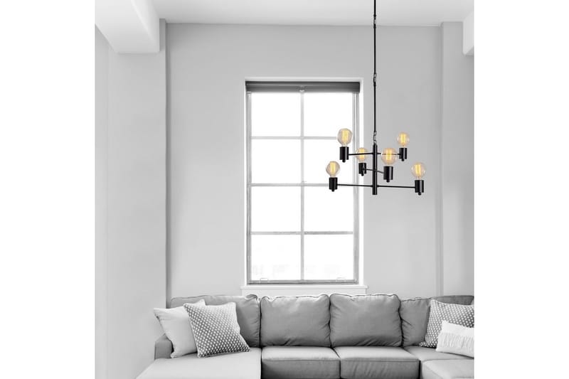Taklampa Hexaia Upp Svart - Svart - Belysning - Lampor & belysning inomhus - Fönsterlampa