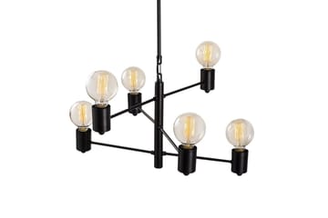 Taklampa Hexaia Upp Svart - Svart - Belysning - Lampor & belysning inomhus - Fönsterlampa