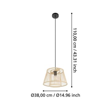 Taklampa Hykeham - 38 cm - Belysning - Lampor & belysning inomhus - Fönsterlampa