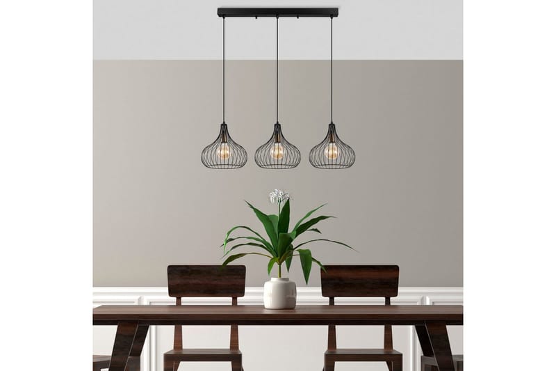 Taklampa Kiron Svart / Antik Tre - Svart - Belysning - Lampor & belysning inomhus - Fönsterlampa