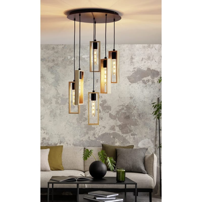 Taklampa Littleton med 6 lampor - 50 cm - Belysning - Lampor & belysning inomhus - Fönsterlampa