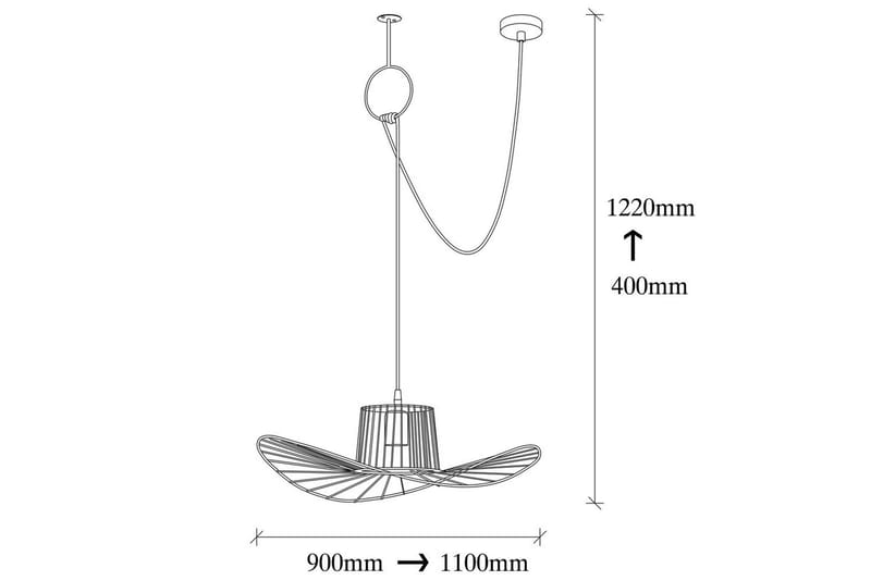 Taklampa Majrula Svart Enkeluttag - Enkeluttag - Belysning - Lampor & belysning inomhus - Fönsterlampa