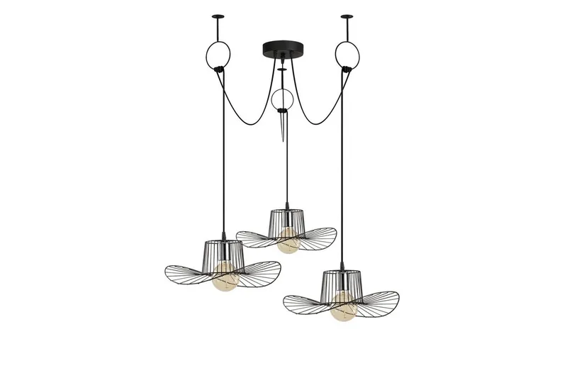 Taklampa Majrula Svart Treuttag, Treuttag