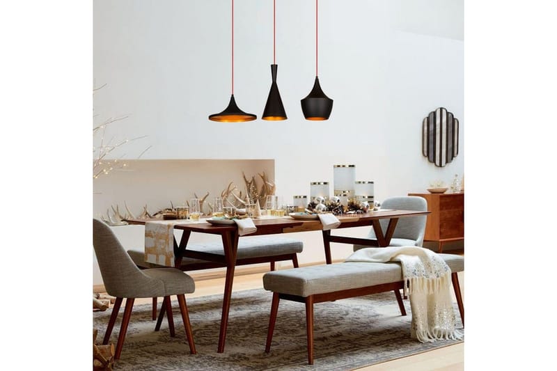 Taklampa Mangol Set Svart / Rany - Guld/Svart - Belysning - Lampor & belysning inomhus - Fönsterlampa