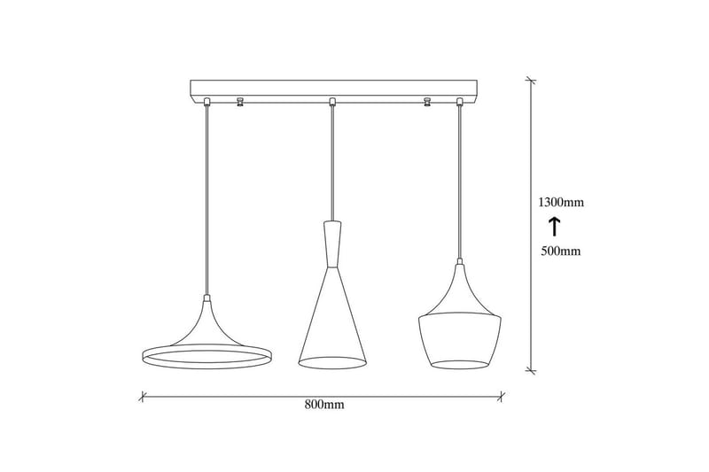 Taklampa Mangol Set Svart / Rany - Guld/Svart - Belysning - Lampor & belysning inomhus - Fönsterlampa