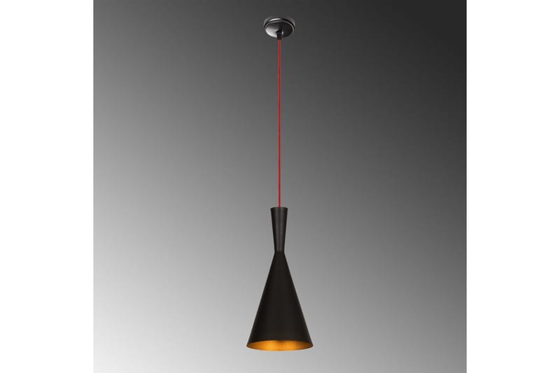 Taklampa Mangol Svart / Röd Diameter: 19 cm - Mörkröd/Svart - Belysning - Lampor & belysning inomhus - Fönsterlampa