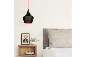 Taklampa Mangol Svart / Röd Diameter: 23 cm - Mörkröd/Svart - Belysning - Lampor & belysning inomhus - Fönsterlampa