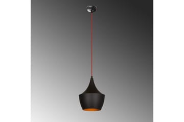 Taklampa Mangol Svart / Röd Diameter: 23 cm - Mörkröd/Svart - Belysning - Lampor & belysning inomhus - Fönsterlampa