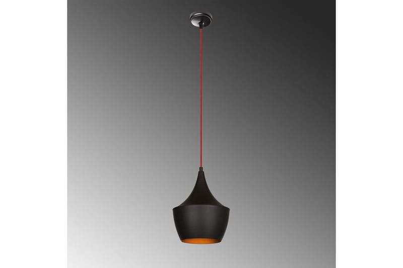 Taklampa Mangol Svart / Röd Diameter: 23 cm - Mörkröd/Svart - Belysning - Lampor & belysning inomhus - Fönsterlampa