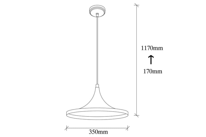Taklampa Mangol Svart / Röd Diameter: 35 cm - Mörkröd/Svart - Belysning - Lampor & belysning inomhus - Fönsterlampa