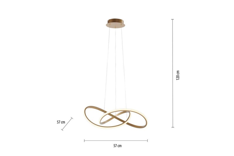 Taklampa Maria - 57x120x57 cm - Belysning - Lampor & belysning inomhus - Fönsterlampa