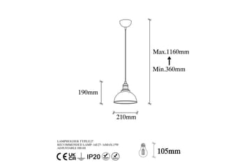 Taklampa Masatsune Vintage - Vintage - Belysning - Lampor & belysning inomhus - Fönsterlampa